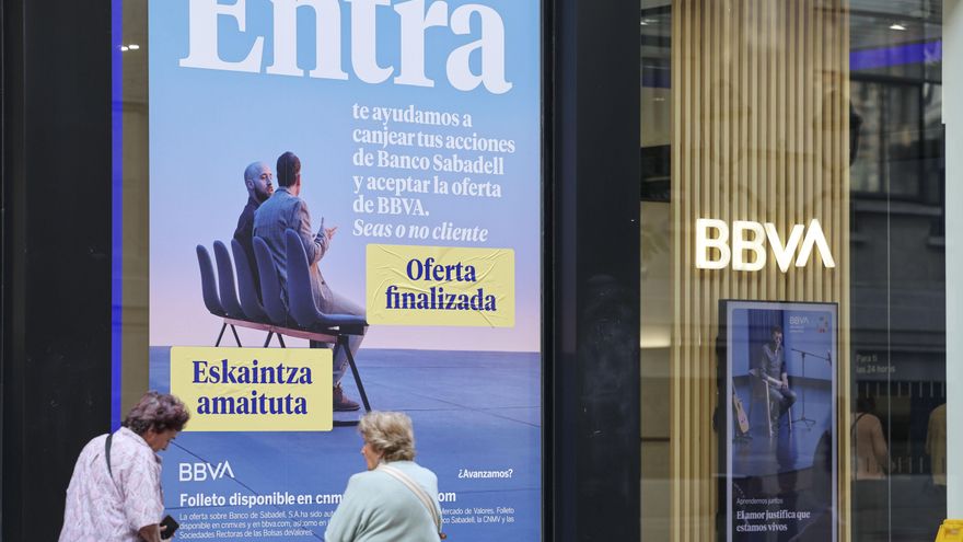 El BBVA fracasa en su opa al Banco Sabadell al no obtener ni un 26 % del capital