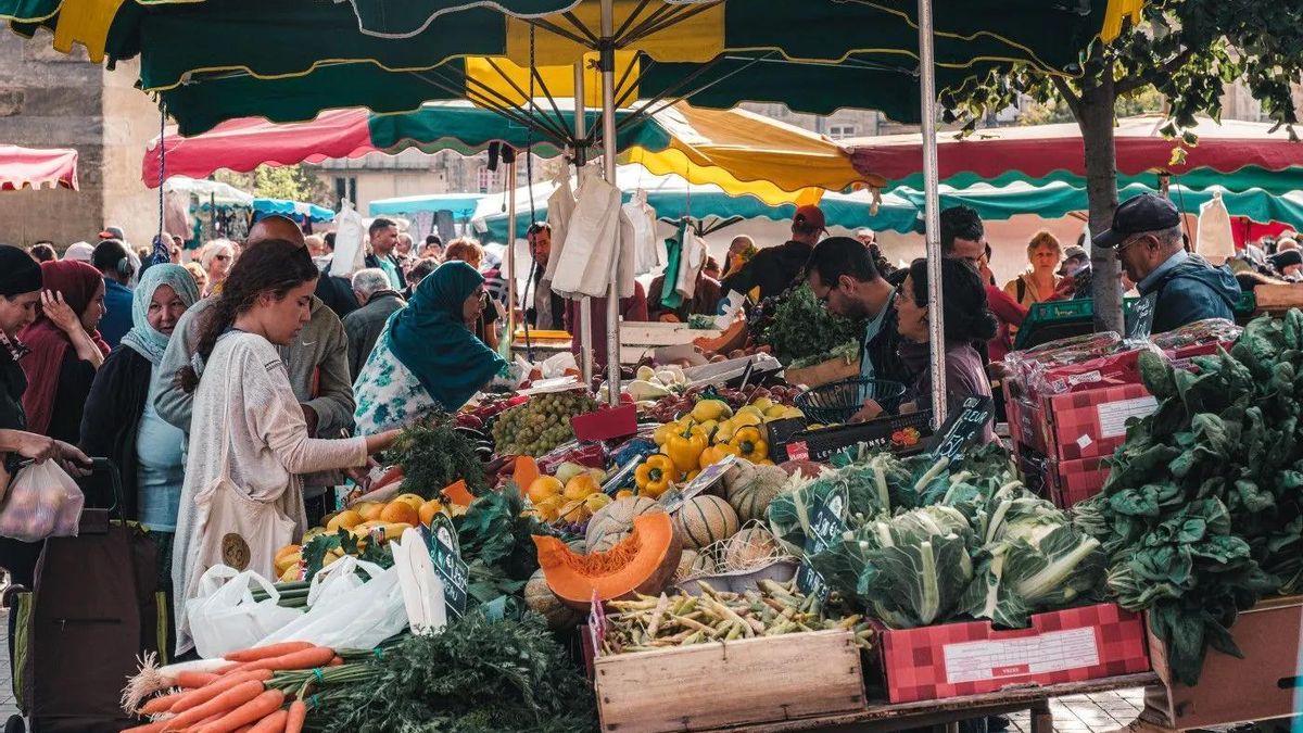 Mercado de los Capuchinos, en Burdeos.