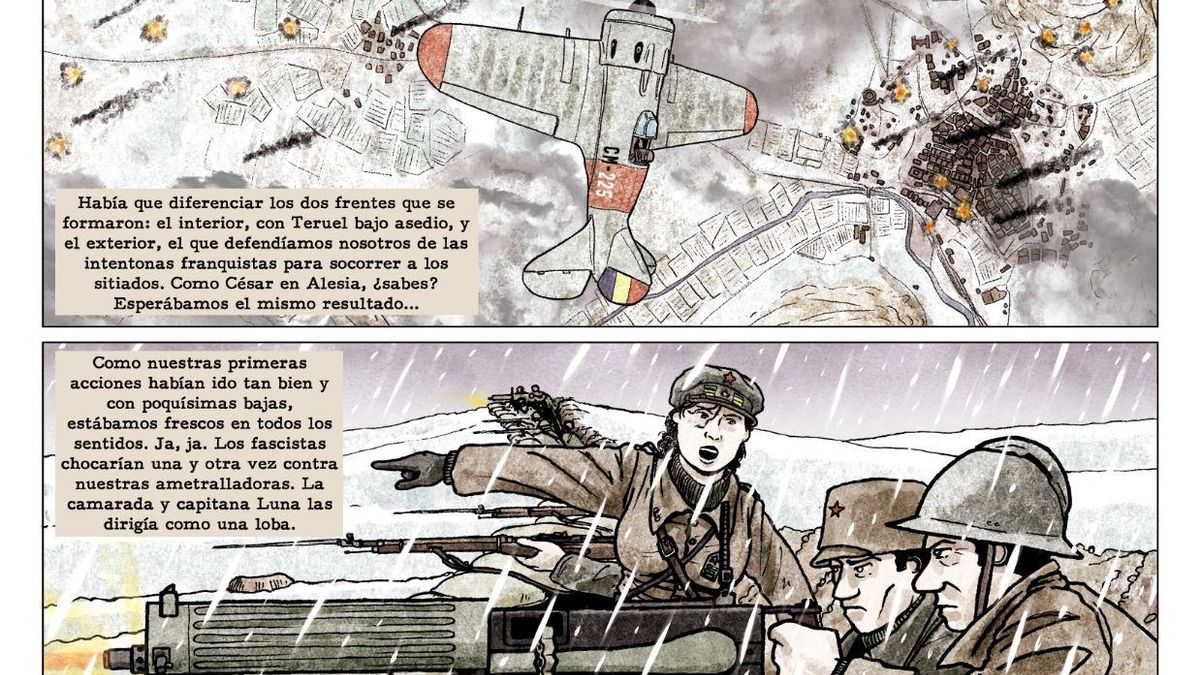 Teruel bajo la nieve: una novela gráfica revive una batalla clave en la Guerra Civil