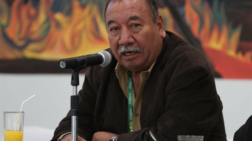 El viceministro de Altas Tecnologías de Bolivia, Luis Ferrufino, fue registrado este martes, durante una rueda de prensa, en La Paz (Bolivia), donde afirmó que su país buscará una "solución amigable" con la firma alemana ACI Systems, que iba a explotar litio en el salar boliviano de Uyuni.