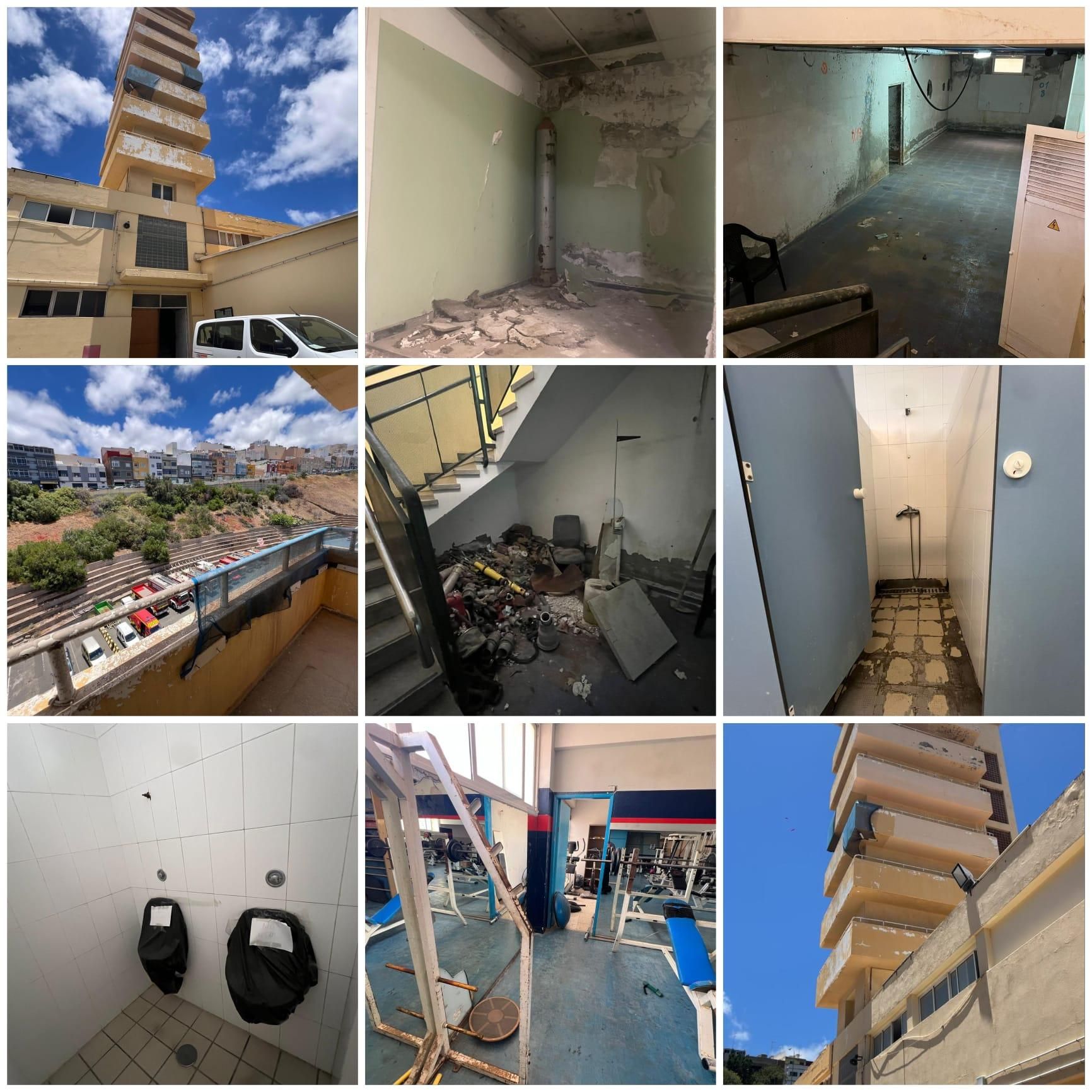 Estado actual de las instalaciones en el Parque de Bomberos Central