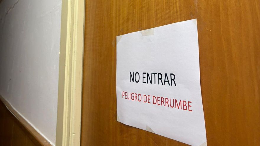 Estado de deterioro del colegio Marqués de Vallejo