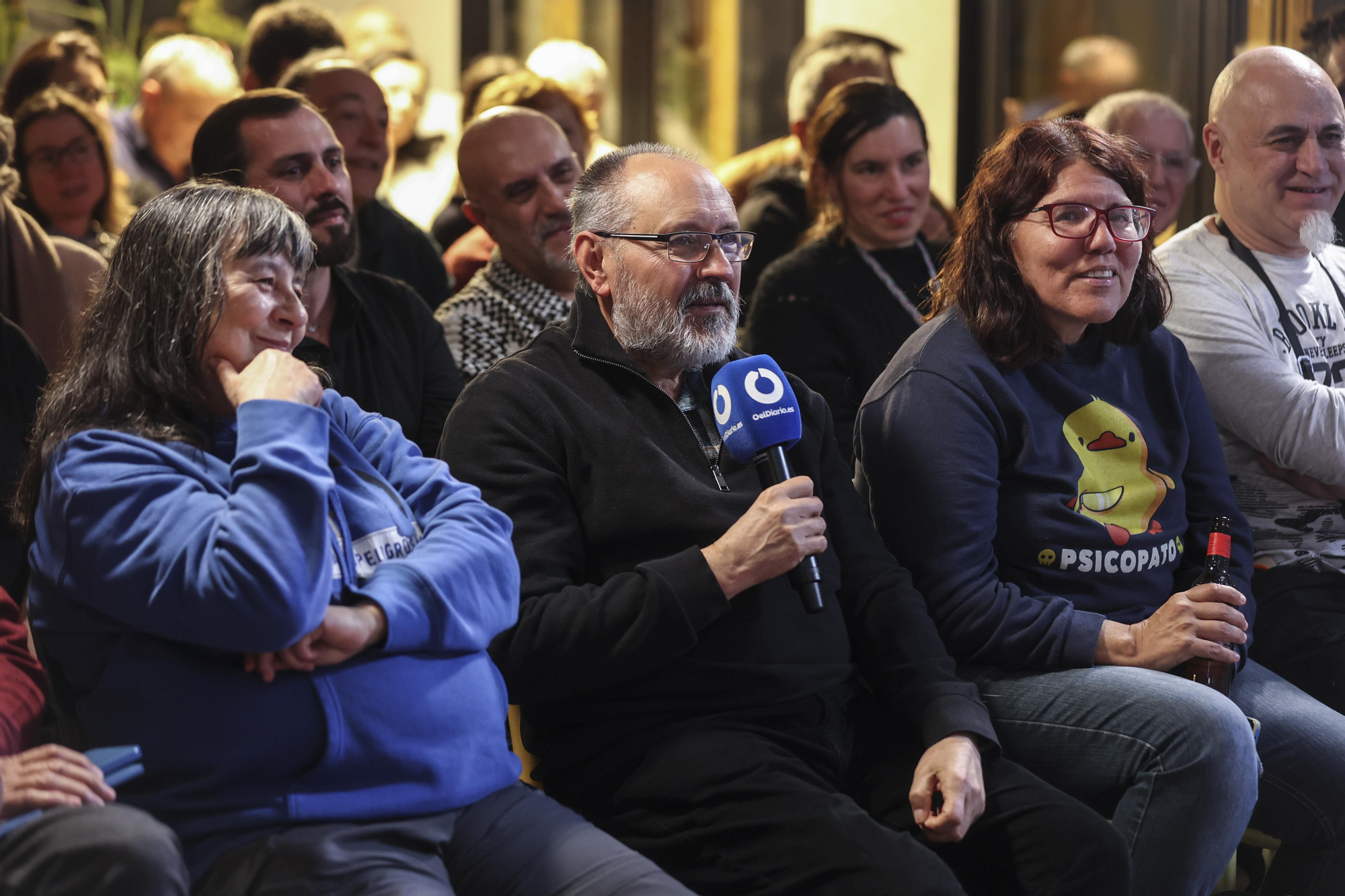 La banda Morgan en la redacción de elDiario.es