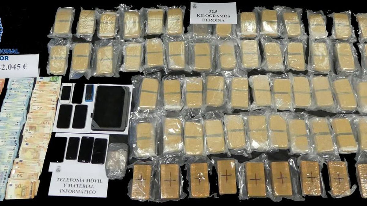 Desmantelan una ruta de narcotráfico entre Lisboa y España con la incautación de 2,5 toneladas de cocaína y 10 detenidos