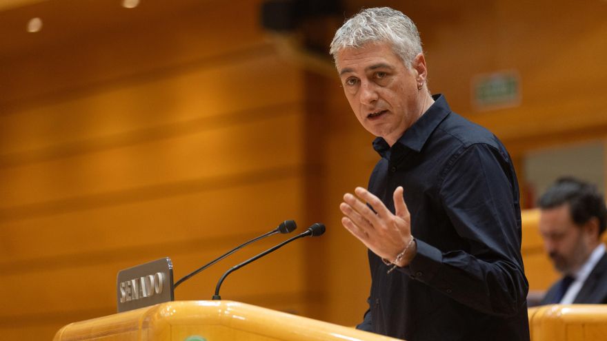 Archivo - El diputado de EH Bildu Oskar Matute