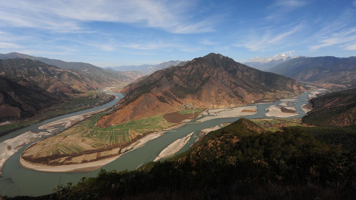 La primera curva del Yangtze.