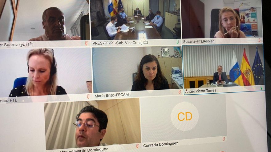 Reunión entre el Gobierno de Canarias y la Mesa Técnica de Hostelería