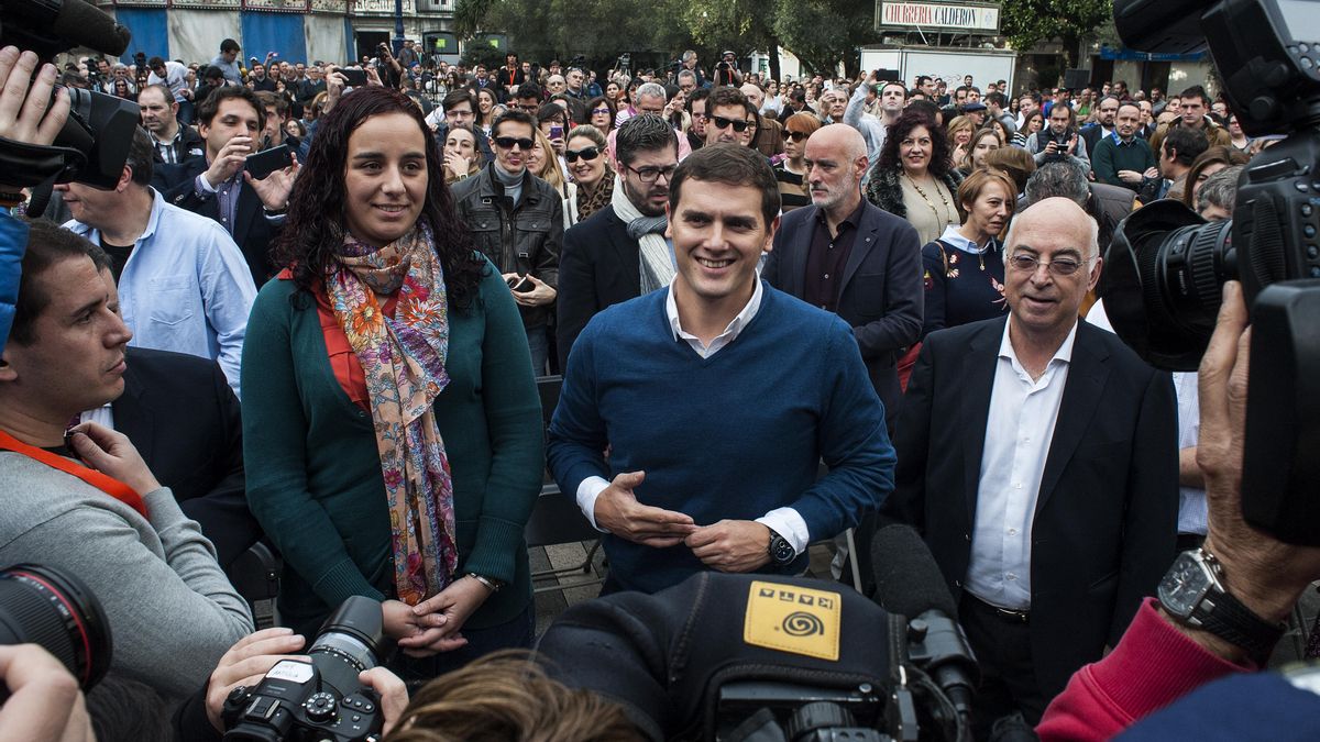 Albert Rivera, junto a Carlos Pracht, durante la campaña de diciembre. | JOAQUÍN GÓMEZ SASTRE