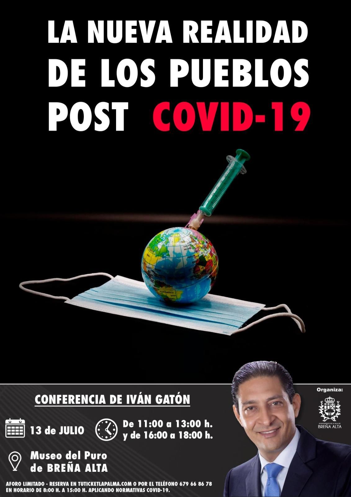 Cartel de la conferencia de Iván Gatón en Breña Altal.