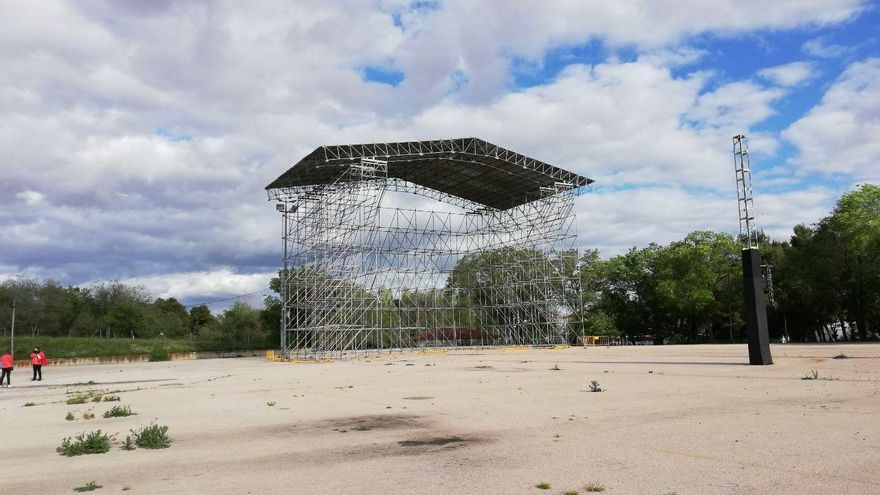 Escenarios desmontados del Viña Rock