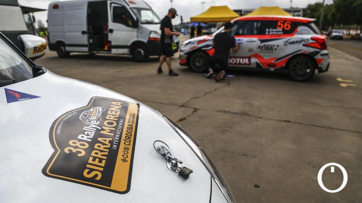 Parque cerrado del XXXVIII Rallye Sierra Morena