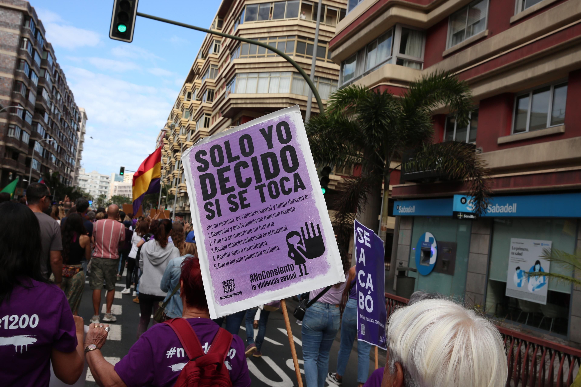 Así se vivió en Gran Canaria la manifestación por el 25N, Día contra la Violencia Machista