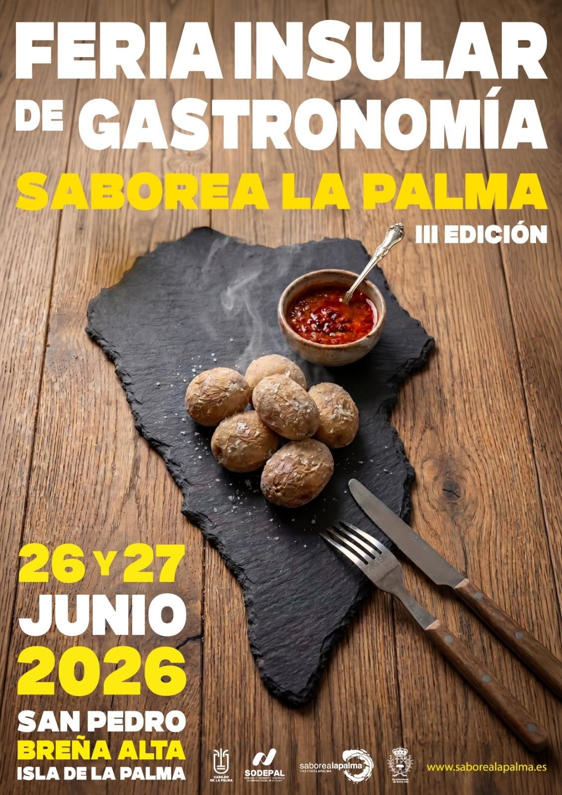 El Cabildo abre la inscripción para la Feria Insular de Gastronomía Saborea La Palma.