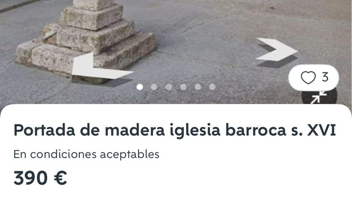Un cura intenta vender por Wallapop las puertas de su iglesia en Valladolid por 390 euros