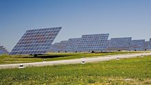 Un parque fotovoltaico.