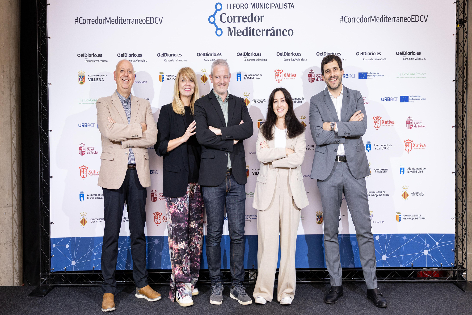 Miguel Giménez, Loles Cebrián, Toni Cuquerella, Célia Cerezo y Sergi Pitarch.