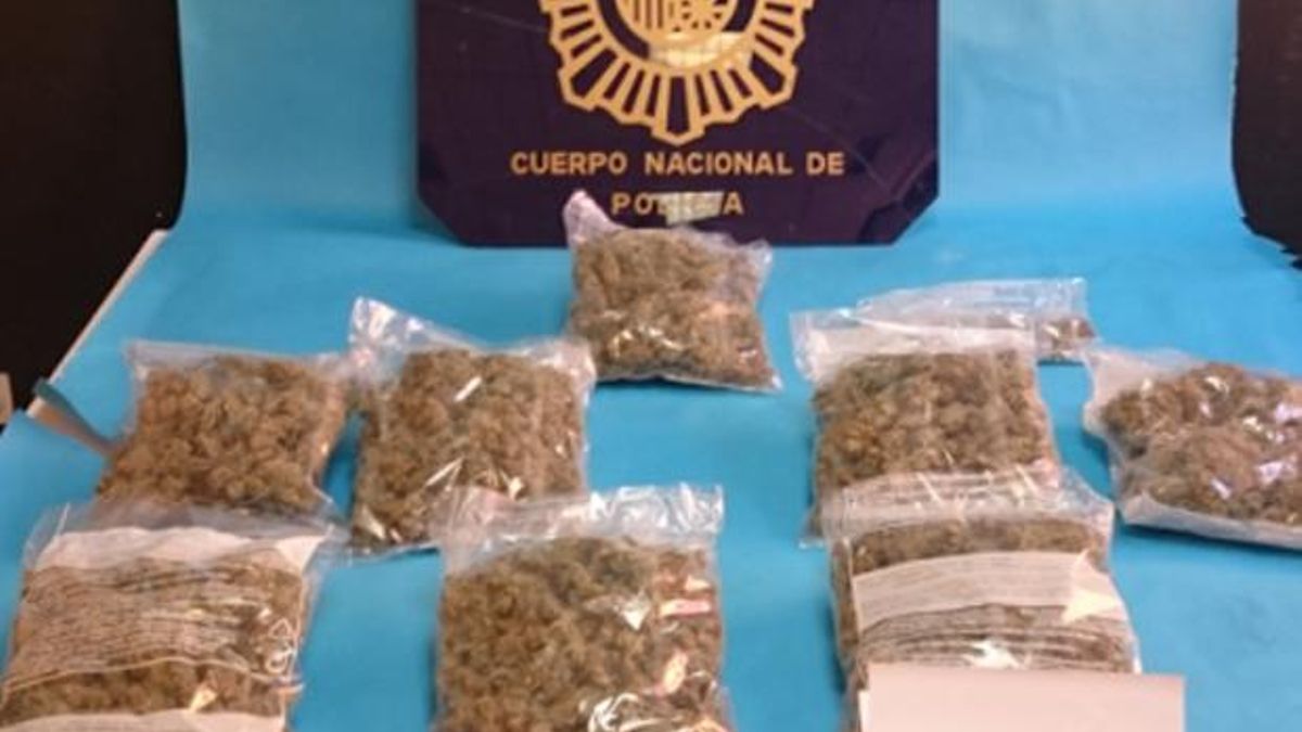 Marihuana recuperada por la Policía Nacional en una imagen de archivo.