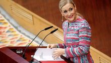 La presidenta madrileña, Cristina Cifuentes, comparece en un pleno extraordinario de la Asamblea de Madrid