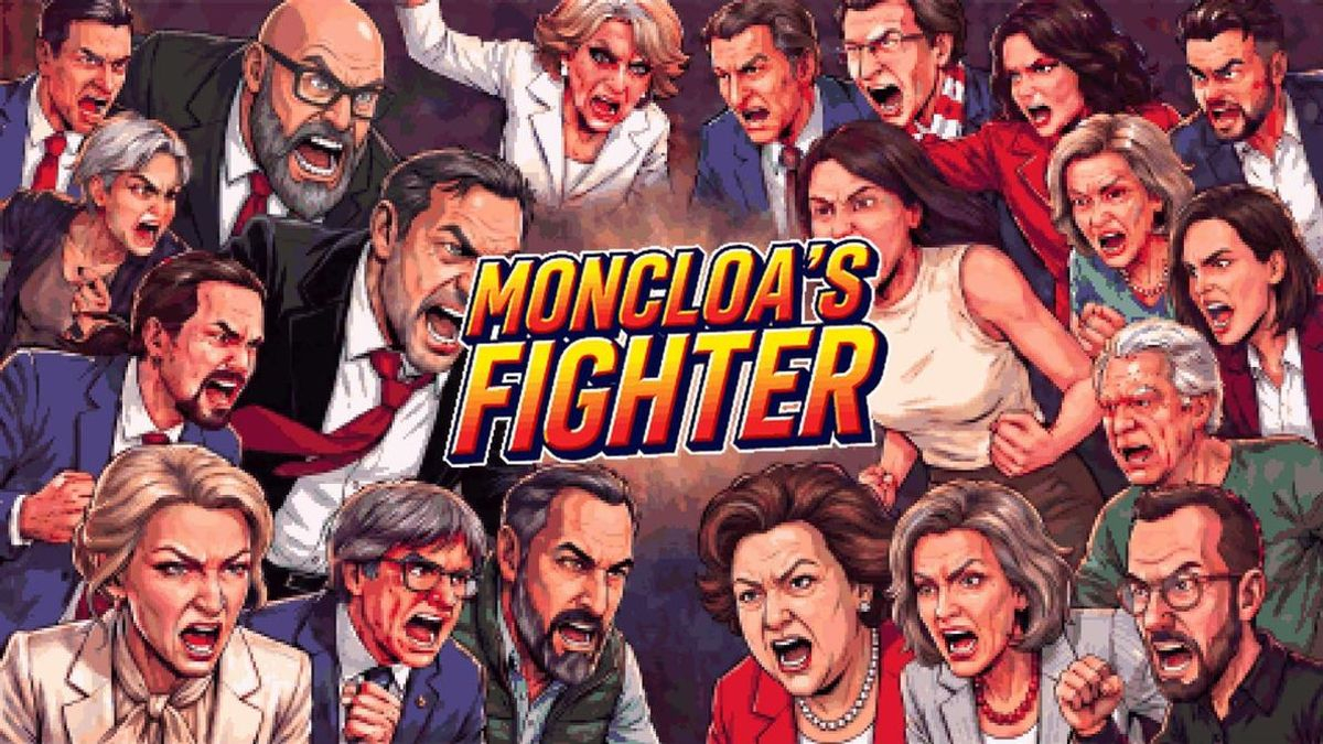 La portada de 'Moncloa's Fighter', el videojuego que pone a los políticos a pegarse