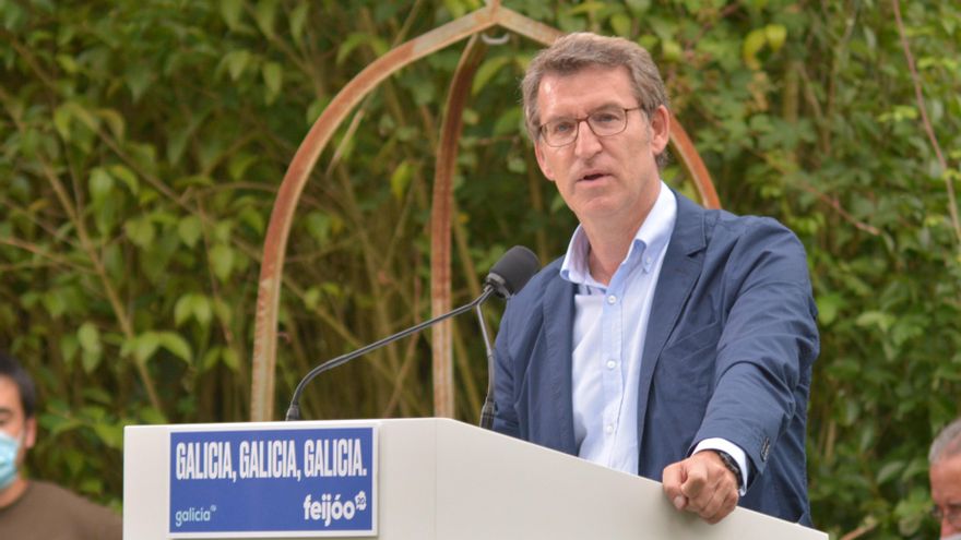 Feijóo en mitin en Ourense