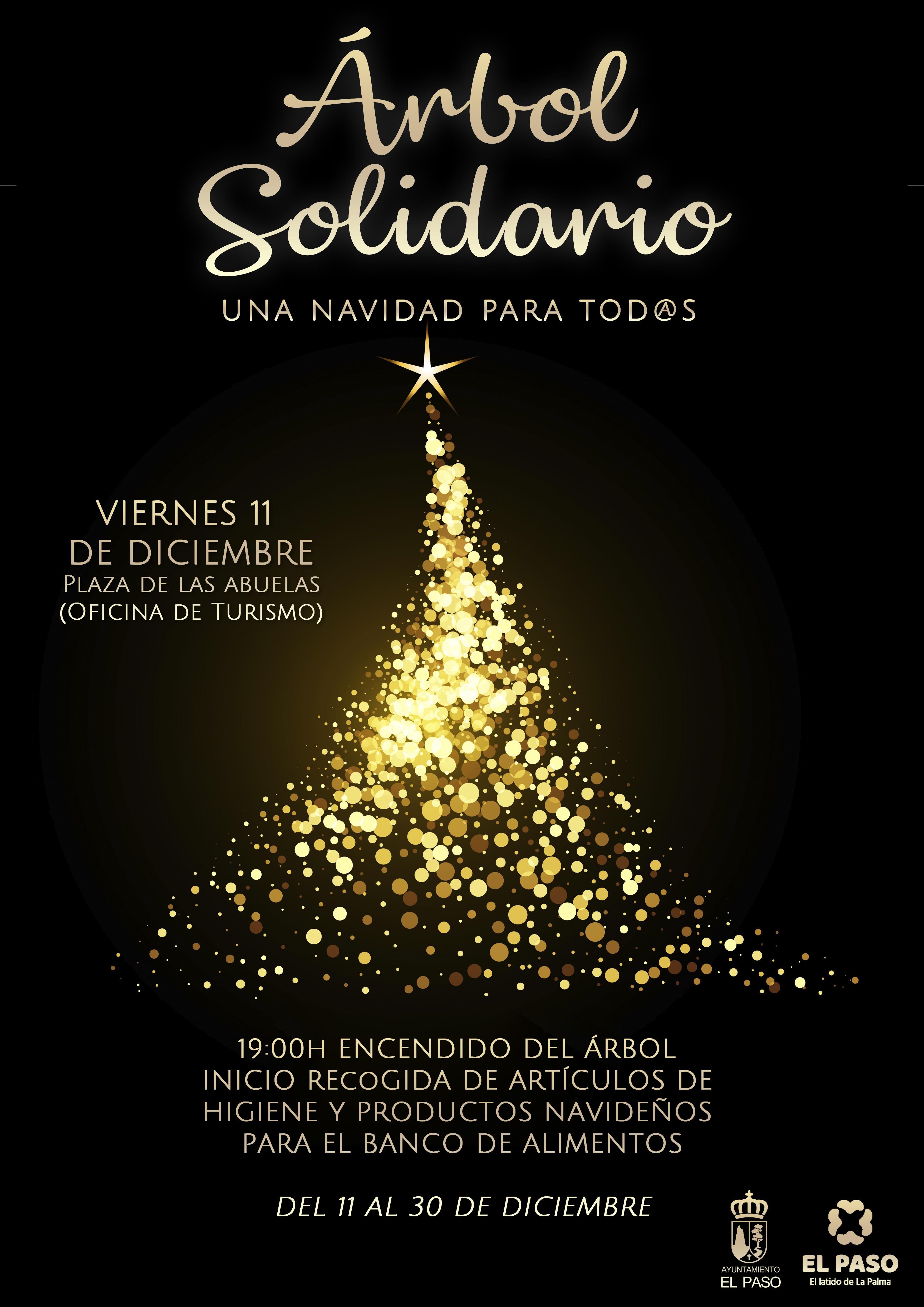 Cartel del acto solidario.
