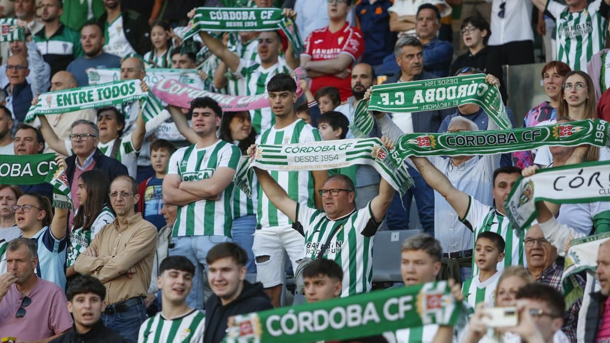 Grada Blanquiverde del Córdoba CF - Albacete BP