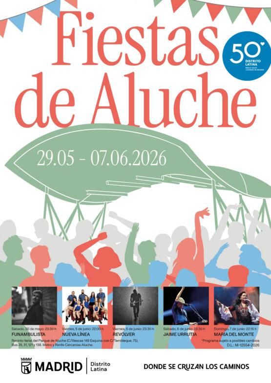 Cartel de las Fiestas de Aluche 2026