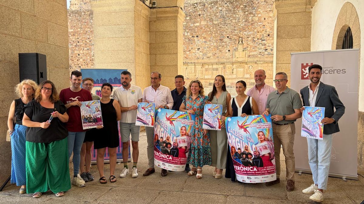 La exconcursante de OT Verónica Romero encabeza el Orgullo en Cáceres, que estrenará el 'Paseo de la Diversidad'