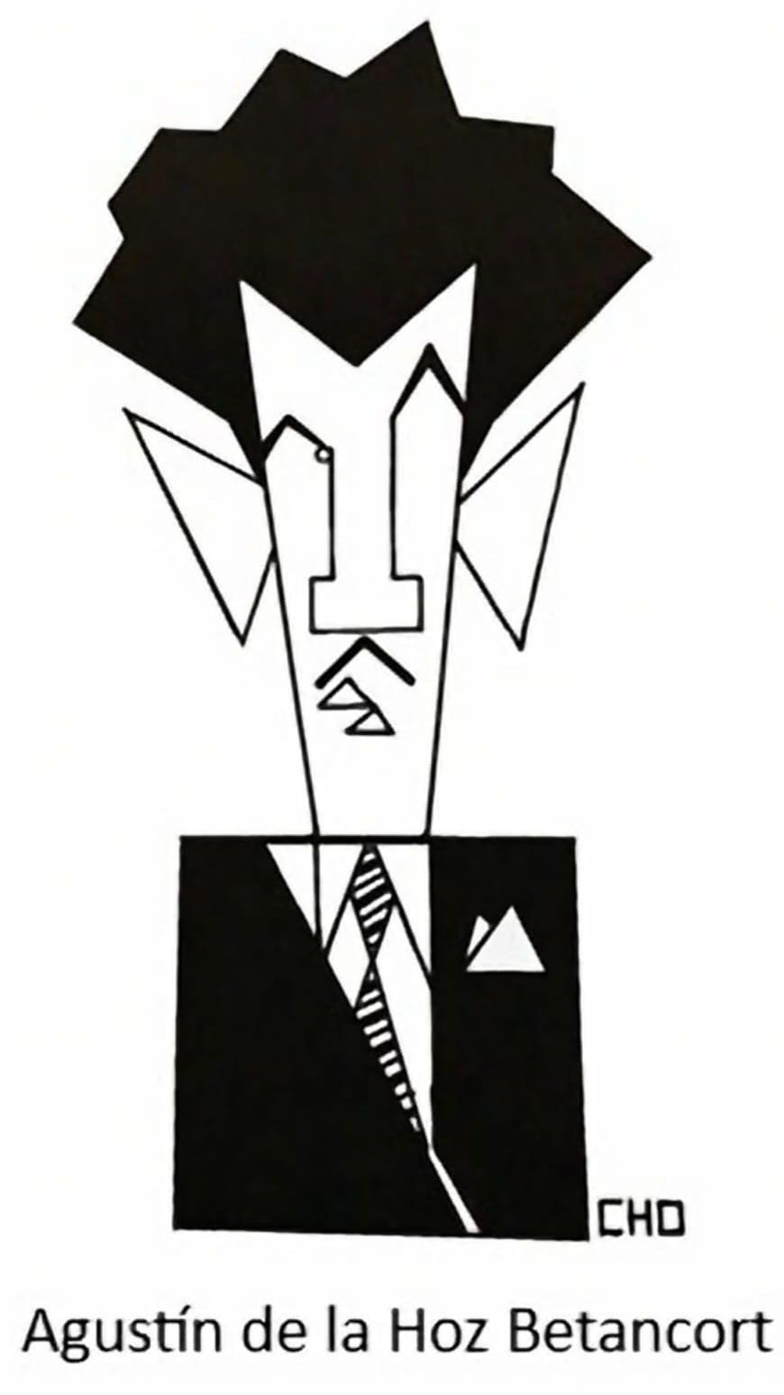 Caricatura de Agustín de la Hoz de Eduardo Millares Sall.