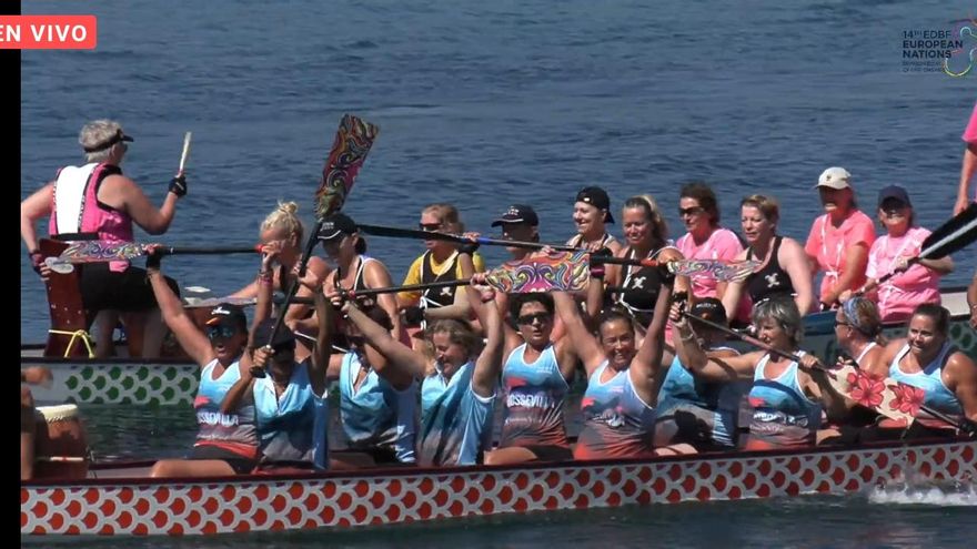 Medalla de oro en los campeonatos europeos para el barco de las las "dragonas de Sevilla"