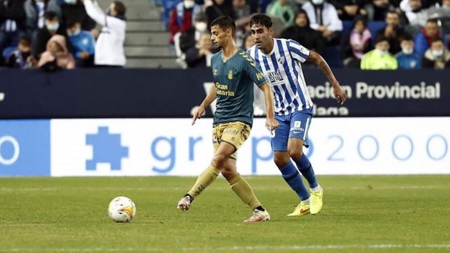 La UD Las Palmas se queda sin premio en La Rosaleda