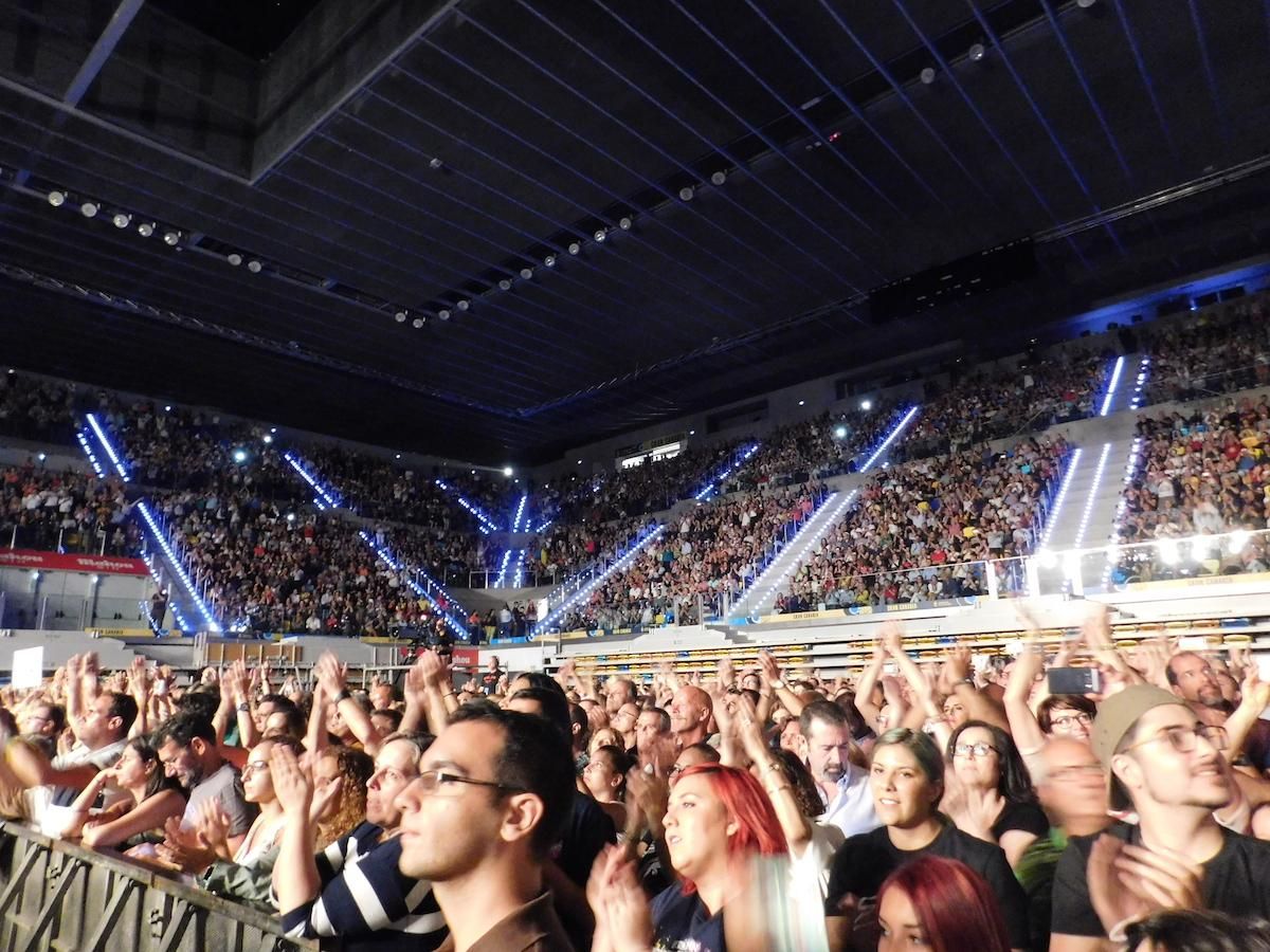 El artista británico Elton John en su concierto de Gran Canaria.