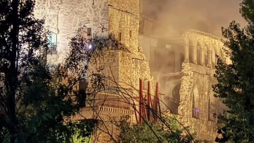 La Junta de Castilla y León aprueba una "actuación de emergencia" tras un nuevo derrumbe en el palacio de Almazán