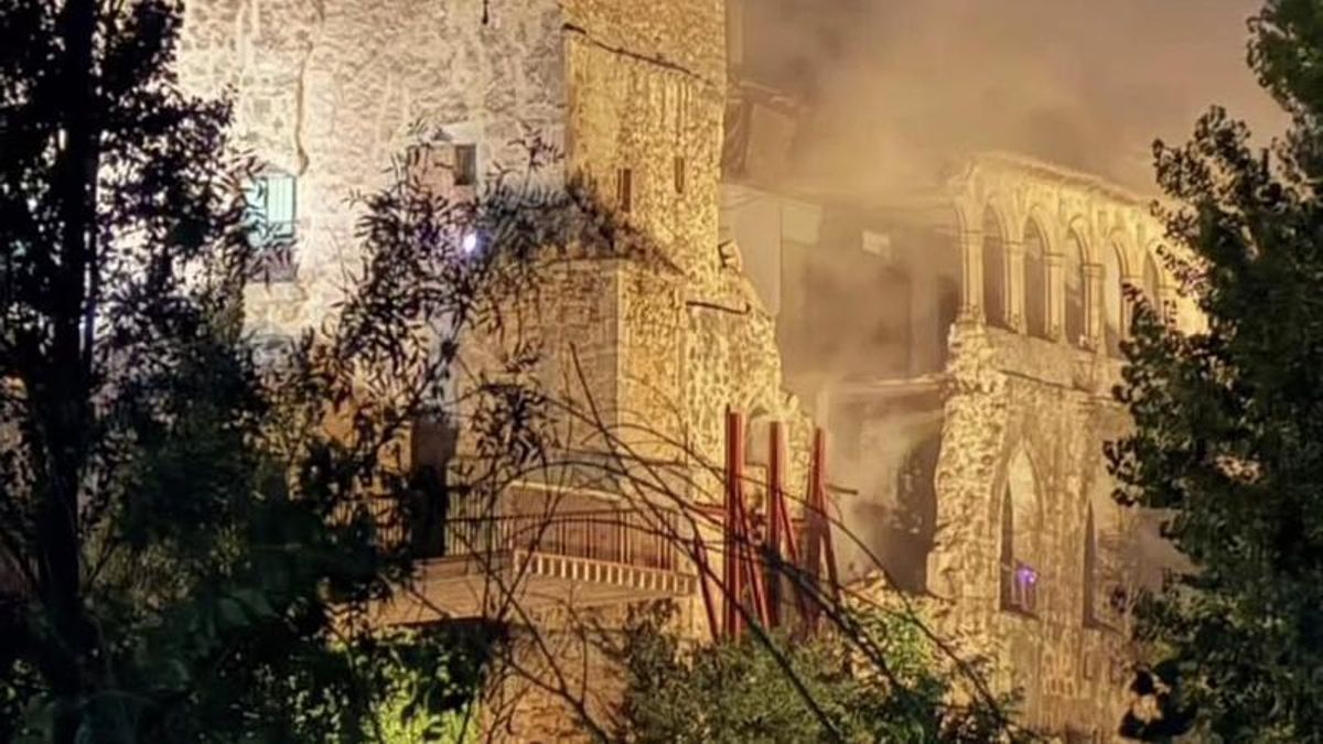Segundo derrumbe en el palacio de los Hurtado de Mendoza, patrimonio del siglo XV ubicado en Almazán