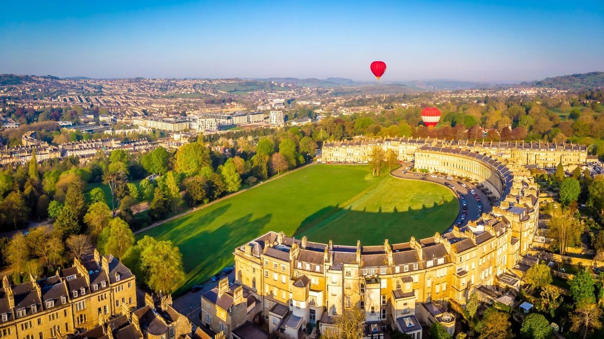 El Royal Crescent de Bath.