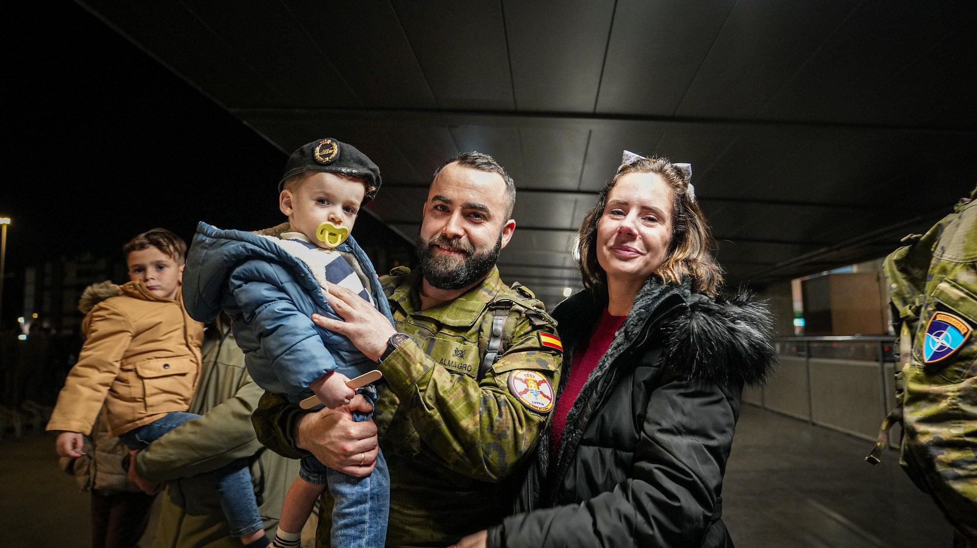 Llegada de la 1º rotación del contingente eFP XVII, con los componentes de la Brigada 'Guzmán el Bueno' X.