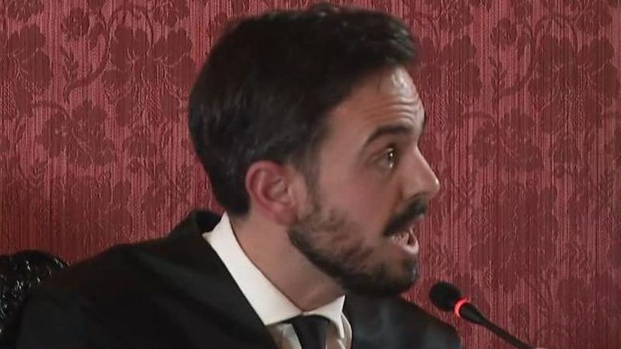 El abogado del Estado José Ignacio Ocio en la última jornada del juicio.