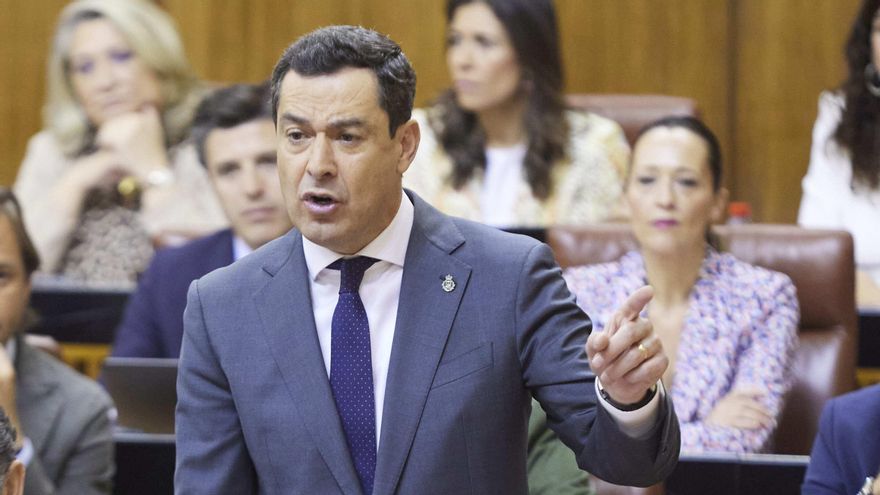 El presidente de la Junta de Andalucía, Juanma Moreno.