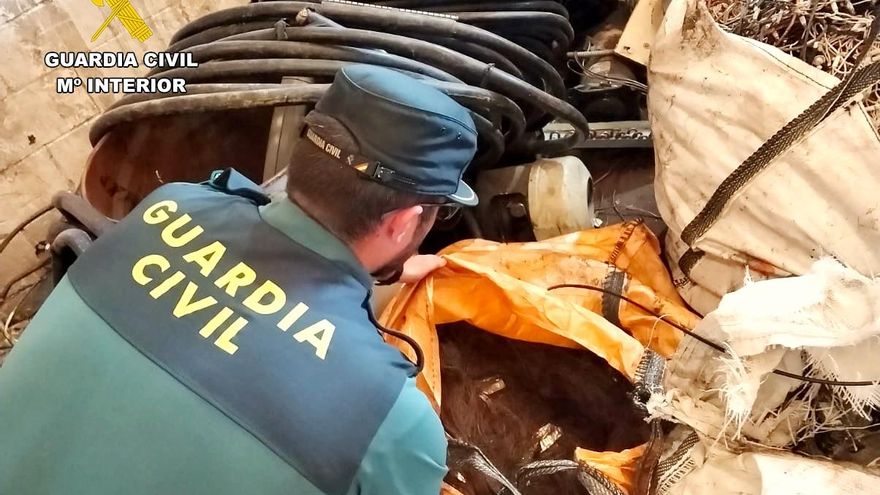 Desmantelado un grupo criminal que robó 53.000 metros de cableado de cobre en Cantabria y Asturias