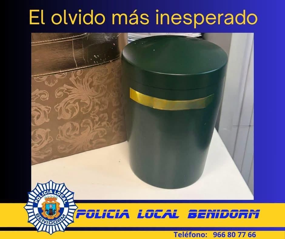 Imagen difundida por la Policía Local de Benidorm.