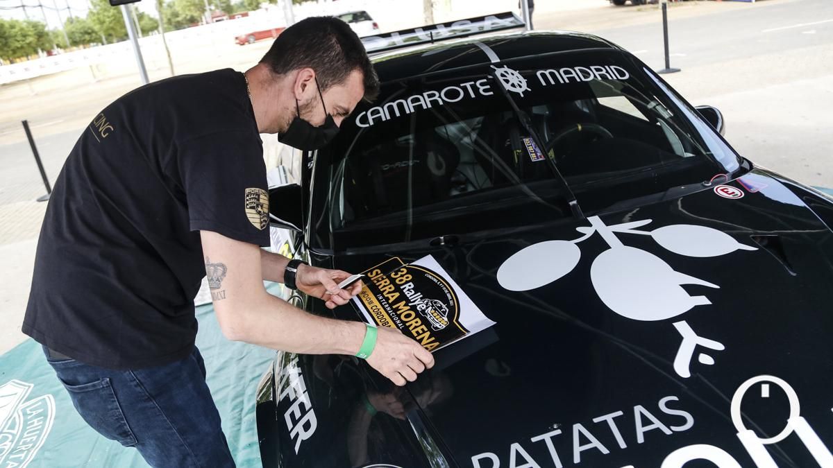 Parque cerrado del XXXVIII Rallye Sierra Morena