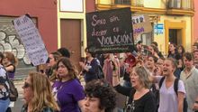 Manifestación contra los miembros de 'la manada'