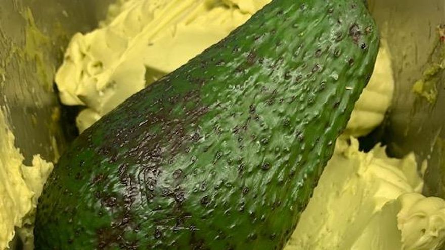 Helado de aguacate de Mogán.