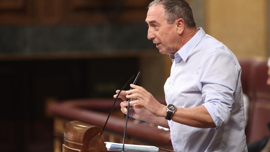 Joan Baldoví desde la tribuna del Congreso.
