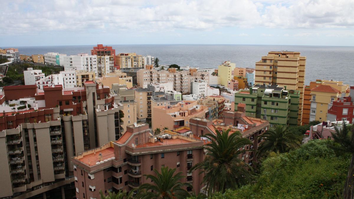 Edificios de viviendas en Santa Cruz de La Palma.