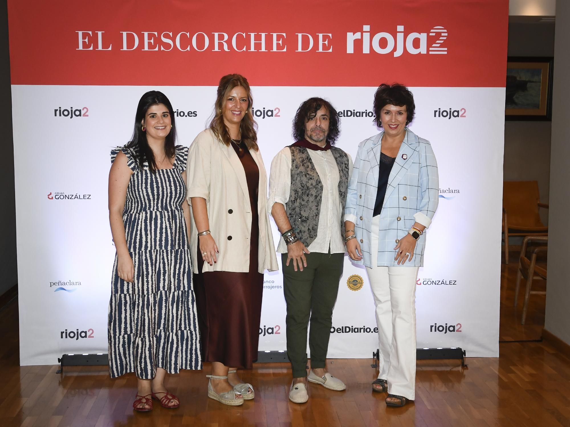Ester Fernández, Olivia García, José Manuel Trapero y Laura Olave, del equipo de Rioja2