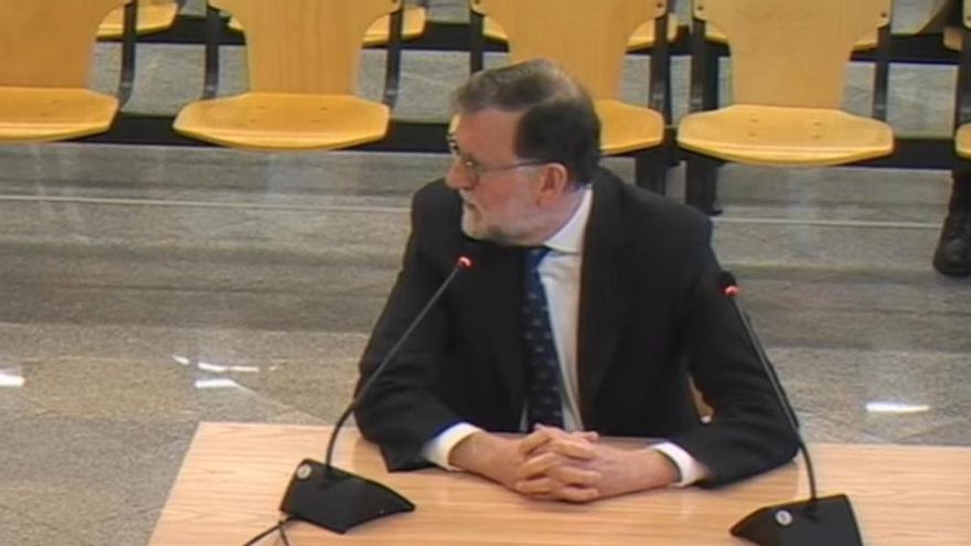 Mariano Rajoy declarando como testigo en la Audiencia Nacional por el caso Kitchen