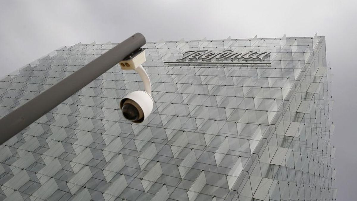 Fachada de la sede de Telefónica, en una imagen de archivo.