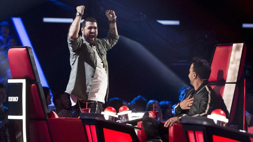 Antonio Orozco y Luis Fonsi, en la primera entrega de La Voz