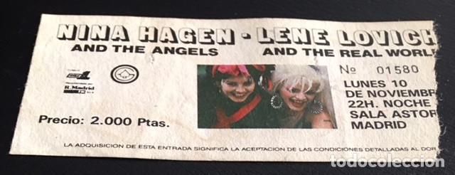Entrada de Nina Hagen en Astoria